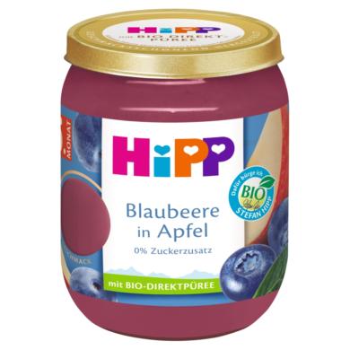 HiPP bio gyümölcskészítmény bébidesszert  alma áfonyával 5 hónapos kortól