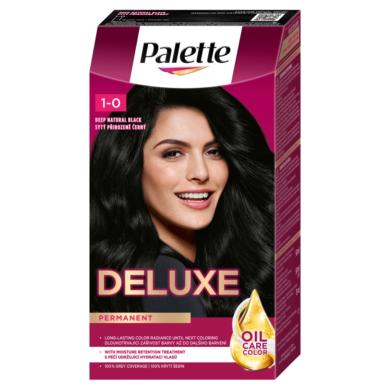 Palette Deluxe 1-0 mély természetes fekete intenzív krémhajfesték (900)