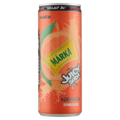 Márka Juicy Soda narancs szénsavas üdítőital cukorral és édesítőszerrel