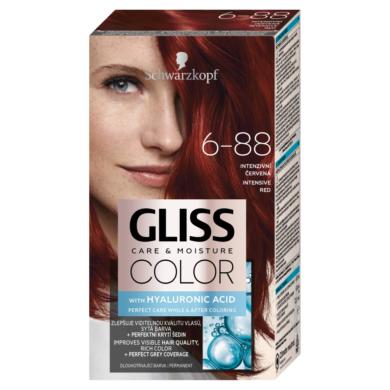 Schwarzkopf Gliss Color tartós hajfesték 6-88 vörös