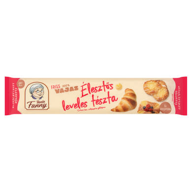 Tante Fanny friss, vajas, élesztős, leveles tészta