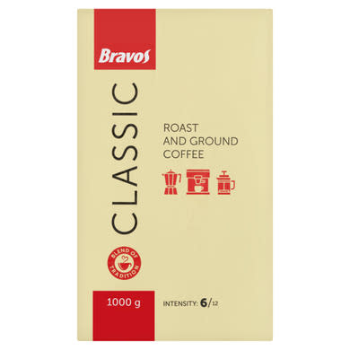 Bravos Classic őrölt, pörkölt kávé