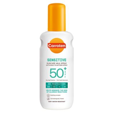 Carroten Sensitive SPF50+ naptej spray érzékeny bőrre