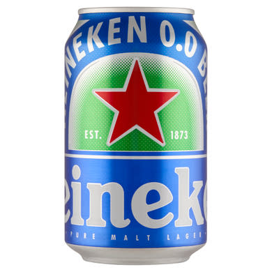 Heineken 0.0 alkoholmentes világos sör 0,0%, 0,33 L