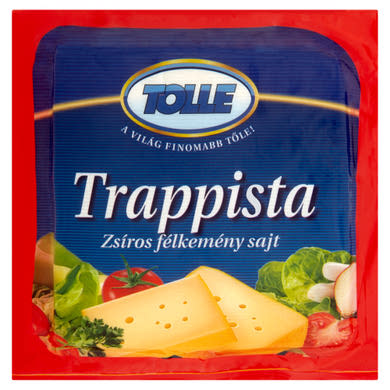 Tolle darabolt zsíros, félkemény trappista sajt