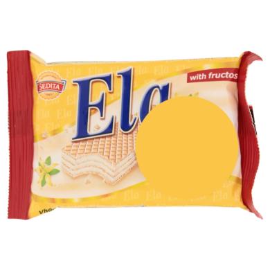 Ela vanília ízű krémmel töltött ostya fruktózzal