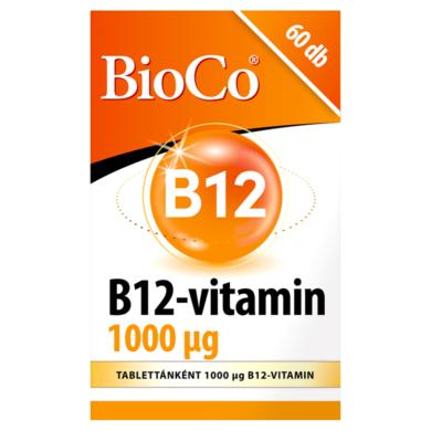 BioCo B12-vitamin 1000 µg étrend-kiegészítő tabletta 60 x 0,31 g (18,6 g)