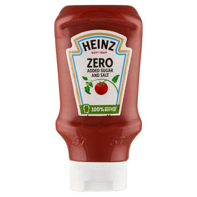 Heinz Zero ketchup, hozzáadott cukor és só nélkül, édesítőszerrel