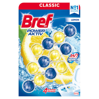 Bref Power Aktiv Lemon WC-frissítő 3 x