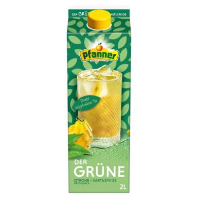 Pfanner zöld tea ital citrom-kaktuszfüge ízesítéssel
