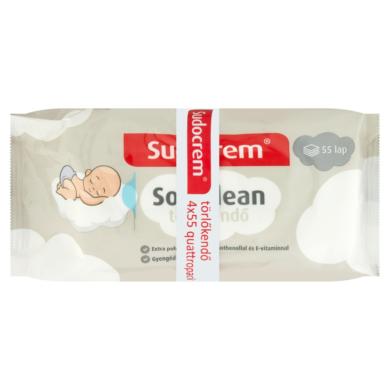 Sudocrem Soft Clean törlőkendő 4 x 55 db
