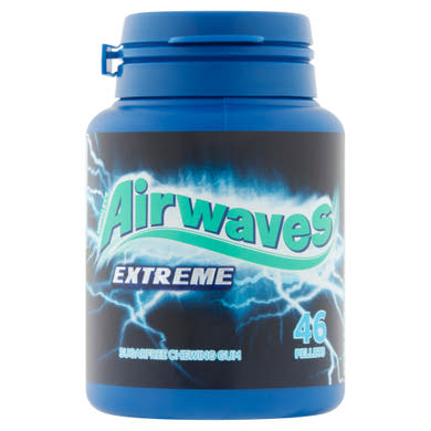 Airwaves Extreme erős mentol- és eukaliptuszízű cukormentes rágógumi édesítőszerrel