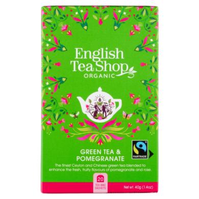 English Tea Shop gránátalmás zöld bio tea 20 filter