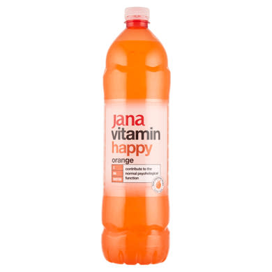 Jana Vitamin Happy narancs ízű szénsavmentes üdítőital cukorral és édesítőszerrel