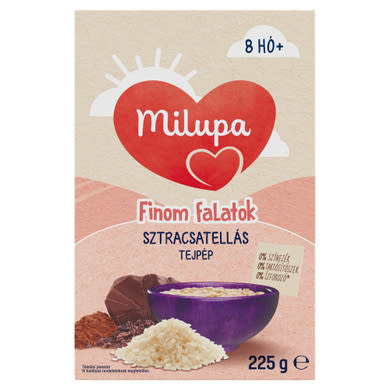 Milupa Finom falatok stracciatellás tejpép 8 hónapos kortól,