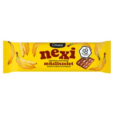 Cornexi nexi banános-csokoládés müzliszelet kakaós tejbevonótalppal