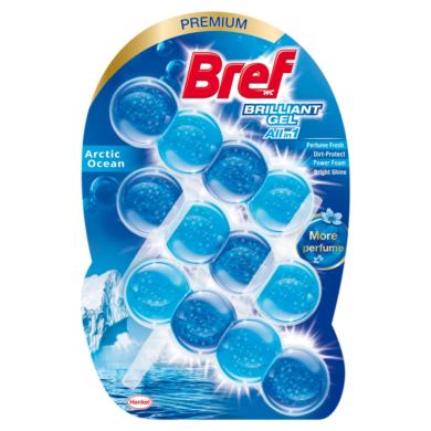 Bref Brilliant Gel Arctic Ocean WC frissítő 3 x