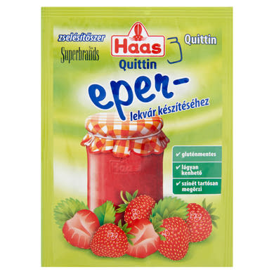 Haas Quittin zselésítőszer eperlekvár készítéséhez