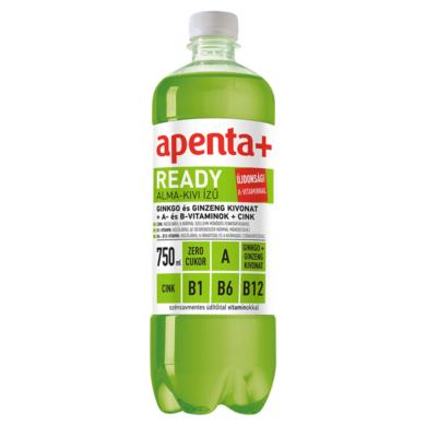 Apenta+ Ready alma-kiwi ízű szénsavmentes energiaszegény üdítőital vitaminokkal