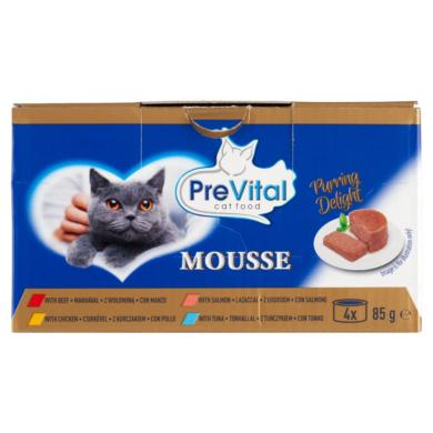 Prevital vegyes konzerv mousse felnőtt macskáknak 4x - 340 g