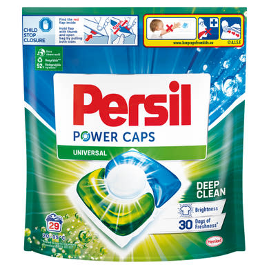 Persil Power Caps mosószer koncentrátum gépi mosáshoz fehér és világos ruhadarabokhoz 29 mosás