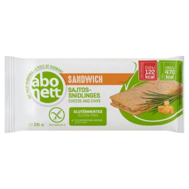 Abonett gluténmentes sajtos-snidlinges szendvics