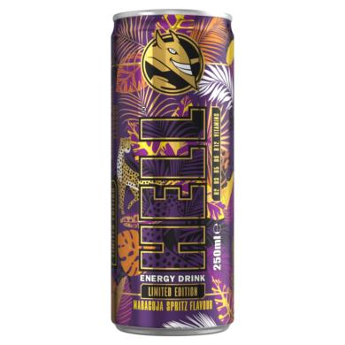 HELL Summer Cool guanabana-, mangó- és tuttifruttiízű, koffeintartalmú, szénsavas ital