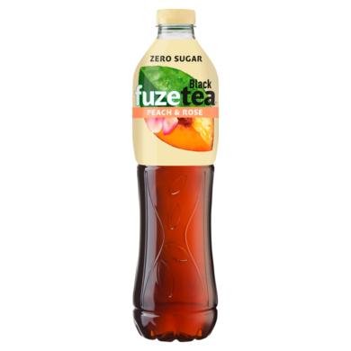 FUZETEA Zero energiamentes őszibarack- és rózsaízű üdítőital édesítőszerekkel