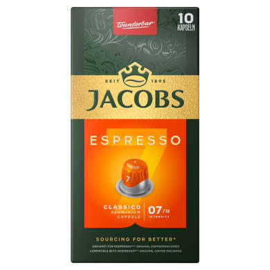 Jacobs Espresso 7 Classico őrölt-pörkölt kávé kapszulában