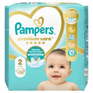Pampers Premium Care Pelenka, 2 Méret, 23 db, 4kg-8kg