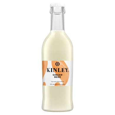 Kinley Ginger Beer szénsavas üdítőital gyömbér és lágyan érezhető narancsvirág ízesítéssel