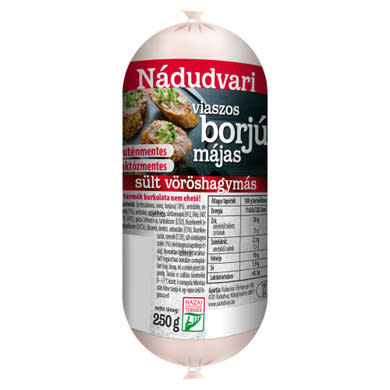 Nádudvari sült vöröshagymás viaszos borjú májas