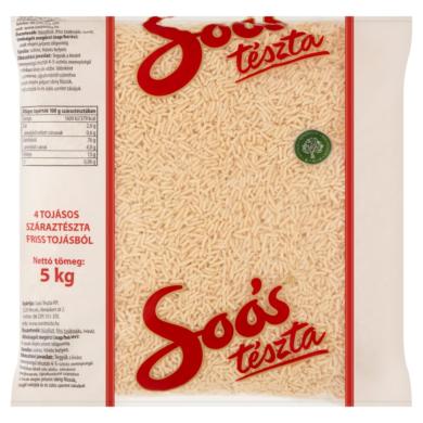 Soós csiga 4 tojásos száraztészta