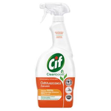 Cif Cleanboost Power + Shine konyhai zsíroldó spray
