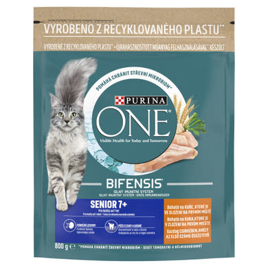 Purina One Senior 7+ teljes értékű állateledel 7 éves és idősebb macskák számára