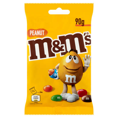 M&M's földimogyorós drazsé tejcsokoládéban, cukorbevonattal