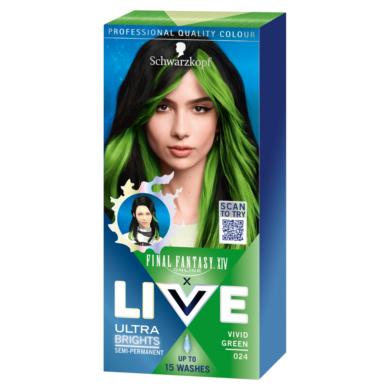 Schwarzkopf Live hajszínező /024 élénk zöld
