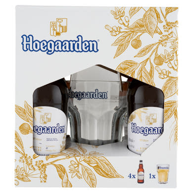 Hoegaarden White minőségi, világos belga fehér búzasör 4,9% 0,33 l + pohár