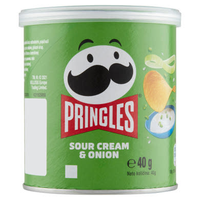 Pringles hagymás-tejfölös ízesítésű snack