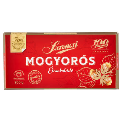 Szerencsi mogyorós étcsokoládé