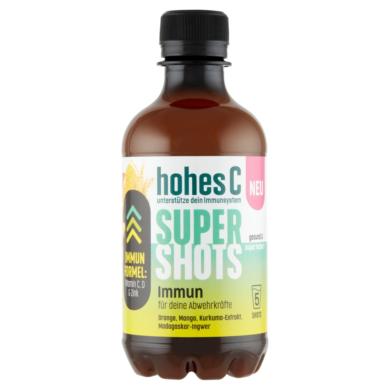 Hohes C Super Shots 100% gyümölcslé gyümölcs- és gyömbér pürével és kurkuma kivonattal