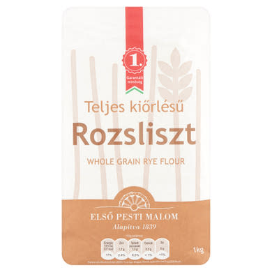 Teljes kiőrlésű rozsliszt