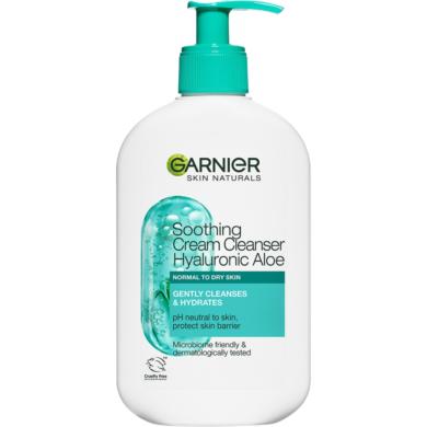 Garnier Skin Naturals bőrnyugtató tisztító krém hialuronsavval és aloeval