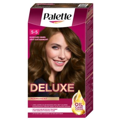 Palette Deluxe 5-5 ragyogó világosbarna intenzív krémhajfesték (555)