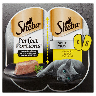 Sheba macska tálka MP csirke 6x37,5g