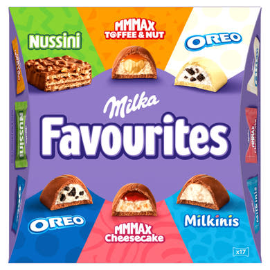 Milka Favourites csokoládé válogatás 17 db