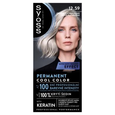 Syoss 12-59 hűvös platinaszőke tartós hajfesték