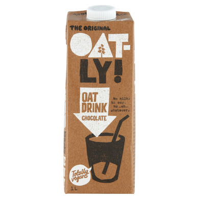 Oatly! csokoládé ízű zabital hozzáadott vitaminokkal és ásványi anyagokkal