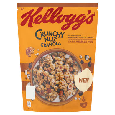 Kellogg's Crunchy Nut Granola ropogós müzlidarabok karamellizált mogyoróval