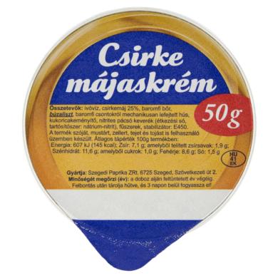 Csirke májaskrém